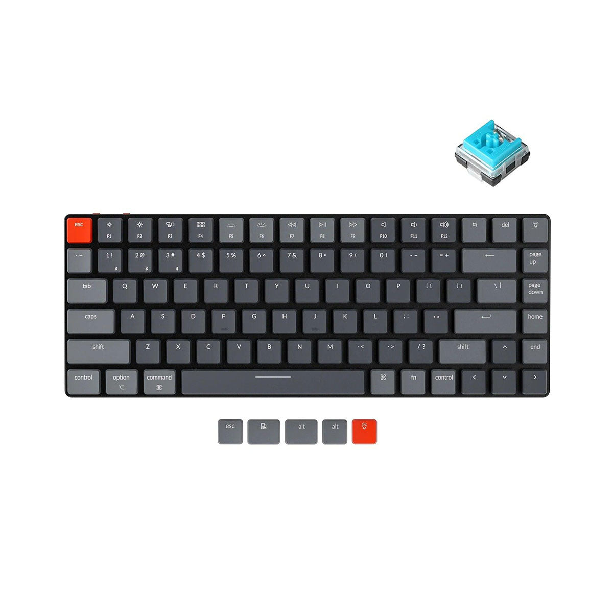 Keychron K3 Optical RGB Backlight Hot-Swappable Wireless Mechanical Keyboard (Blue Switch) (K3E2)