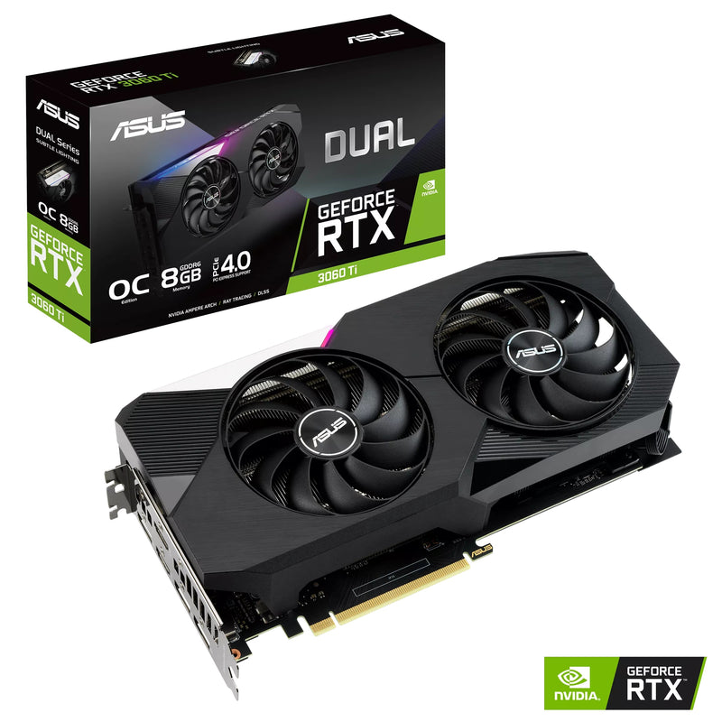 Asus Dual GeForce RTX 3060 Ti OC 8GB GDDR6X Graphics Card