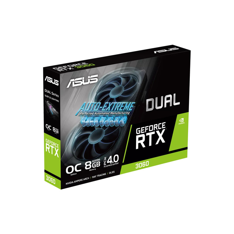 Asus Dual GeForce RTX 3060 OC 8G PCIE 4.0 GDDR6 Graphics Card (Black)