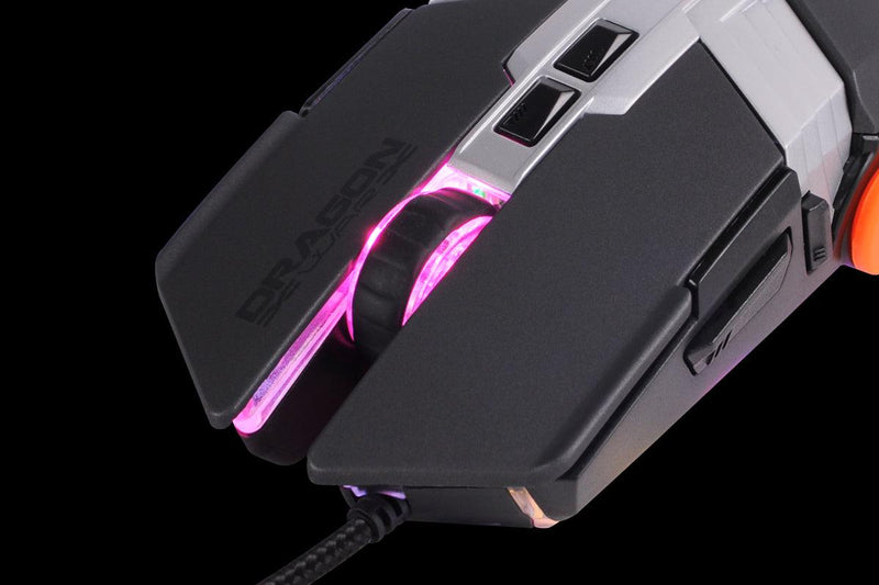 Dragon War Lancer Pro Gaming Mouse Gray (ELE-G22) - DataBlitz