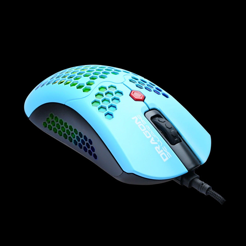 Dragonwar Ultra Light Honeycomb RGB Phoenix Pro Gaming Mouse Blue (ELE-G25-BU) - DataBlitz