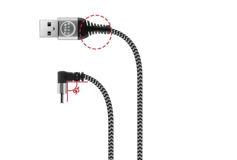 AKITOMO NSW TYPE-C TO A USB CABLE 2M / L DESIGN (GREY) AKSW-117G - DataBlitz