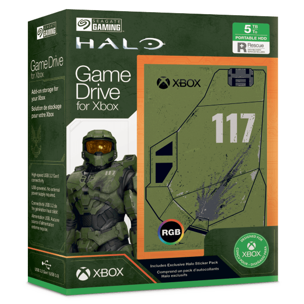 XBOX SEAGATE RGB 5TB GAME DRIVE HALO INFINITE SPECIAL EDITION - DataBlitz