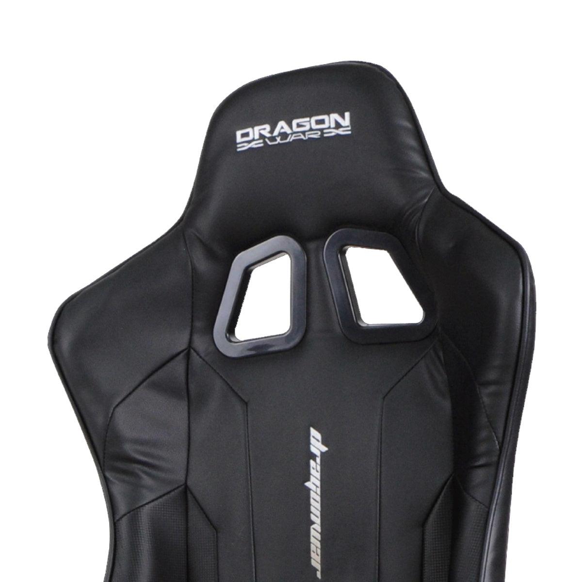 DRAGONWAR PRO-GAMER CHAIR WITH MASSAGE CUSHION GC-007 (BLACK) - DataBlitz