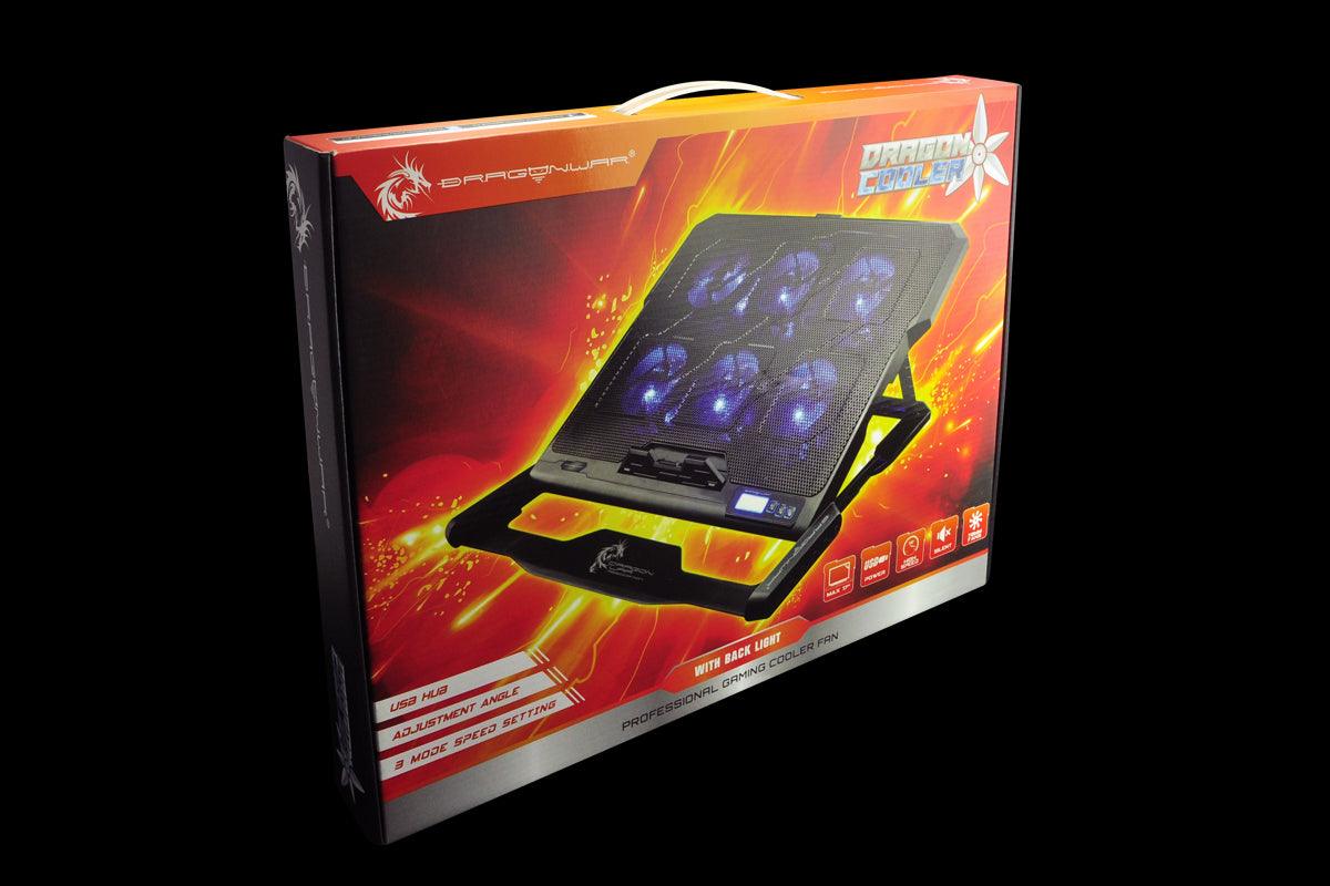 DRAGONWAR COOLER PROFESSIONAL GAMING COOLER FAN WITH BACK LIGHT (G-HW-002-BLK) - DataBlitz