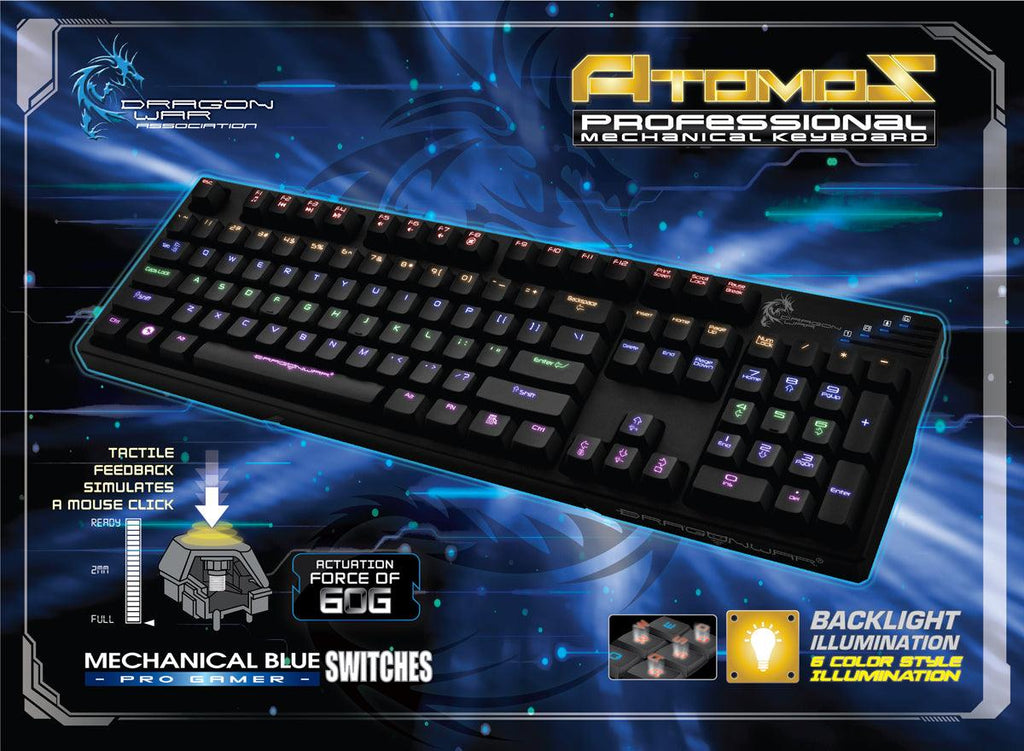 Pro Gamer Keyboard Module Elephant Dragonwar Mechanical Blue Switches Pro Gamer Keyboard Black ...