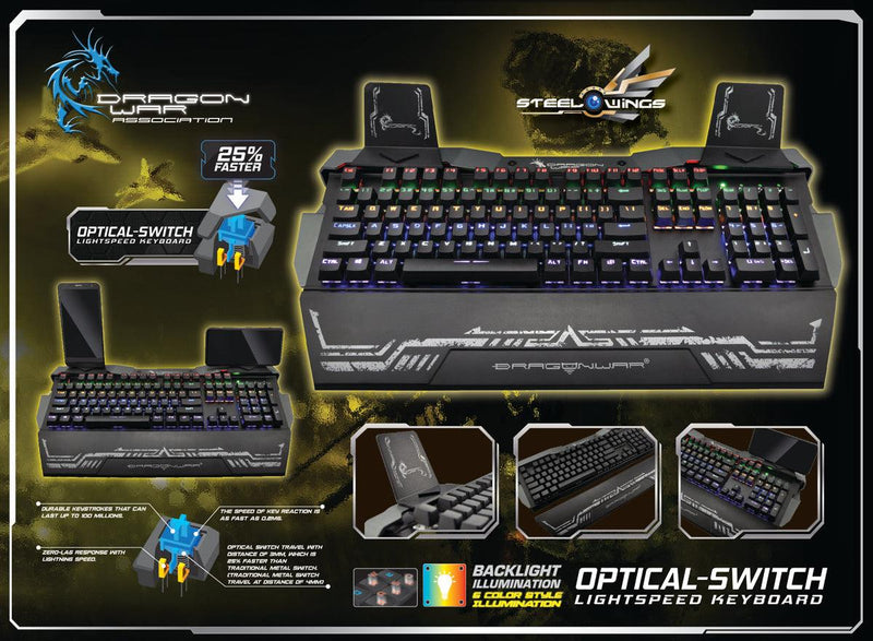 Elephant Dragonwar Optical Switch Gaming Keyboard (GK-010) - DataBlitz