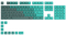 GLORIOUS PREMIUM PBT KEYCAPS (RAIN FOREST) - DataBlitz