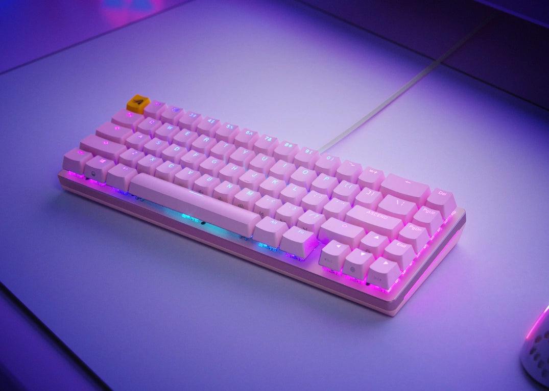 GLORIOUS GMMK 2 Pre-Built Edition Compact (65%) Modular Mechanical Keyboard (Pink) - DataBlitz