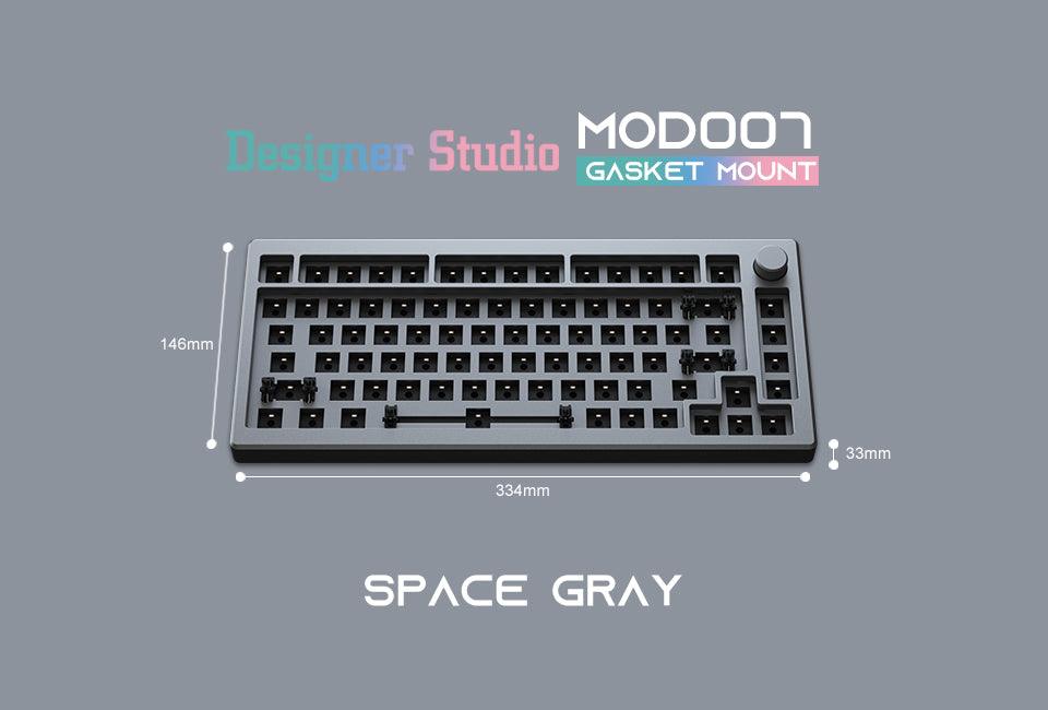 AKKO MOD007 RGB MECHANICAL KEYBOARD HOT-SWAPPABLE DIY KIT GASKET MOUNT WITH 82-KEY LAYOUT (GRAY) - DataBlitz