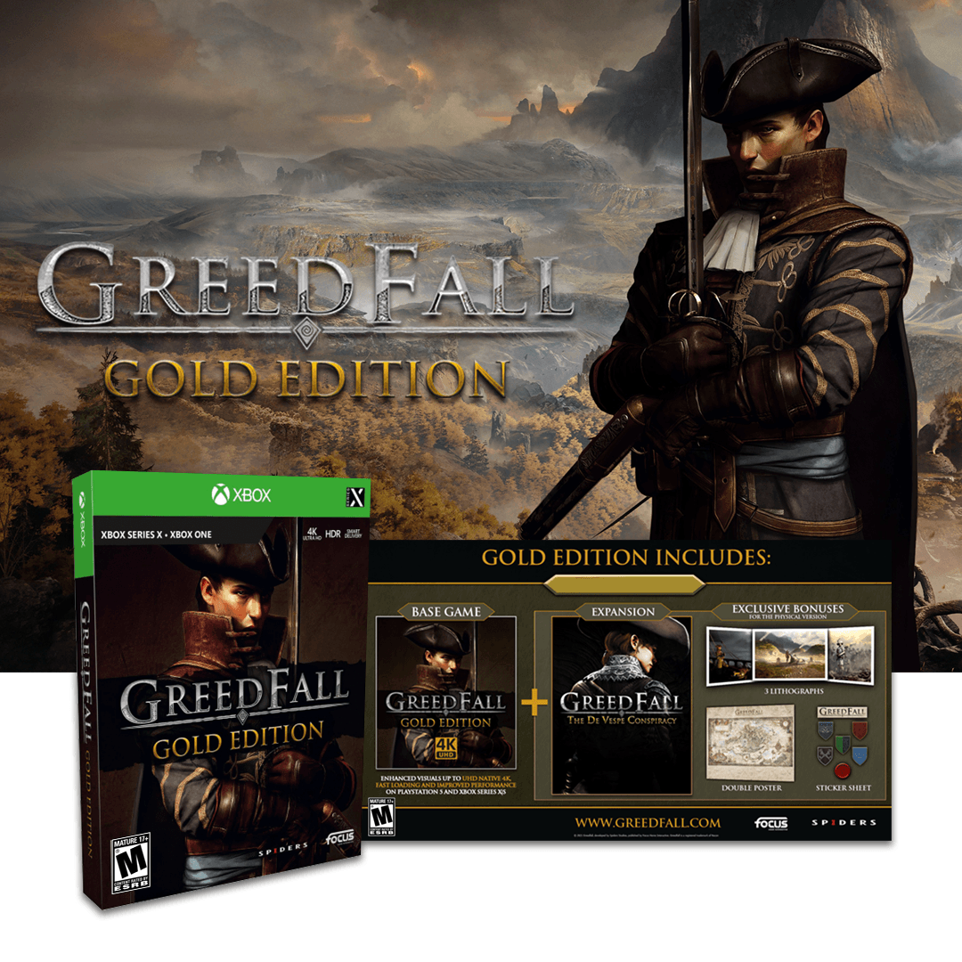 XBOXSX GREEDFALL GOLD EDITION (US) (ENG/FR) - DataBlitz
