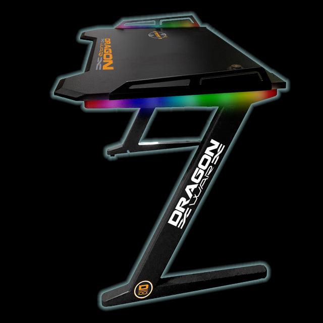 DRAGONWAR RGB LIGHTING + WIRELESS CHARGER + USB HUB PRO GAMING TABLE (GT-006-V4-BK) - DataBlitz
