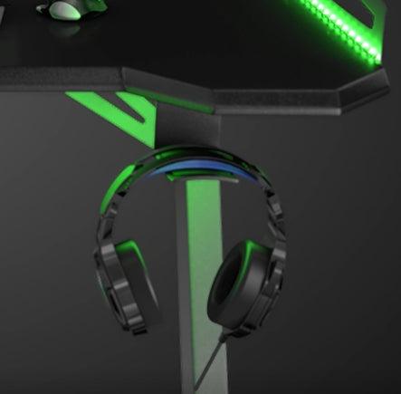 DRAGONWAR RGB LIGHT EFFECT PRO-GAMING DESK (BLACK) (GT-006-V2-BK) - DataBlitz