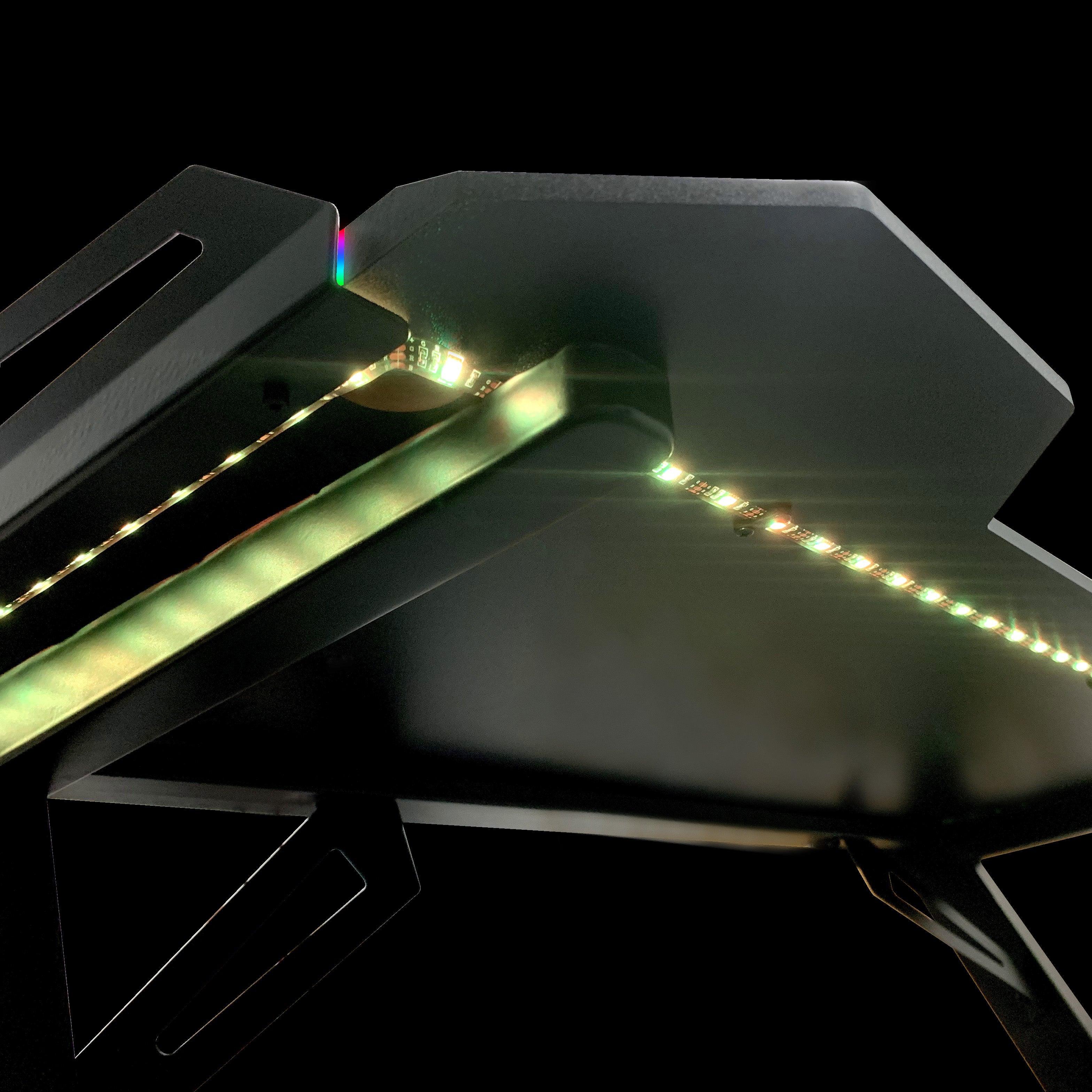 DRAGONWAR RGB LIGHTING + WIRELESS CHARGER + USB HUB PRO GAMING TABLE (GT-006-V4-BK) - DataBlitz