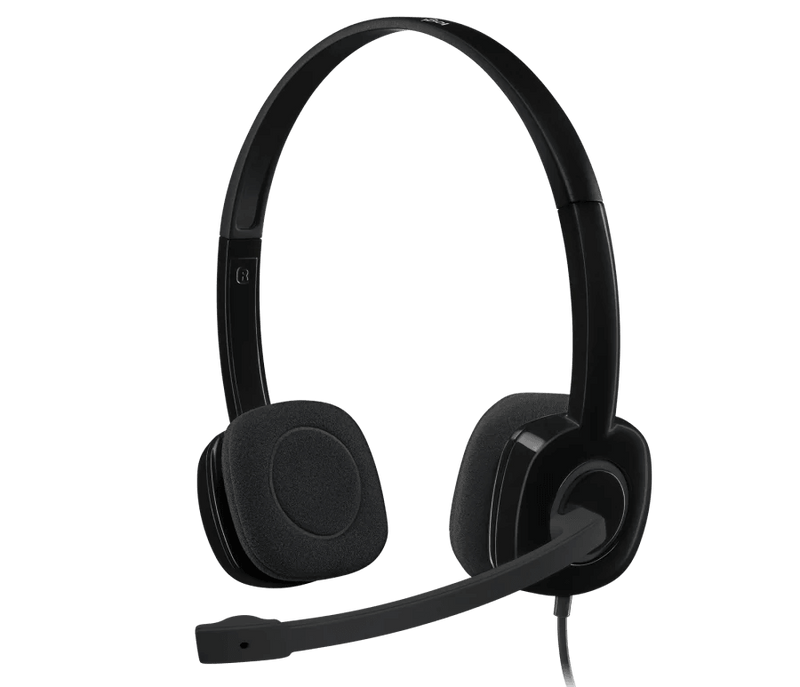 LOGITECH H151 STEREO HEADSET (BLACK) - DataBlitz