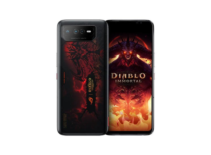 ASUS ROG Phone 6 Diablo Immortal Edition 16GB + 512GB Android 12 6.78-Inch Hellfire Red IPX4 Mobile Gaming (Phantom Black) (AI2201-C-6B091WW) - DataBlitz