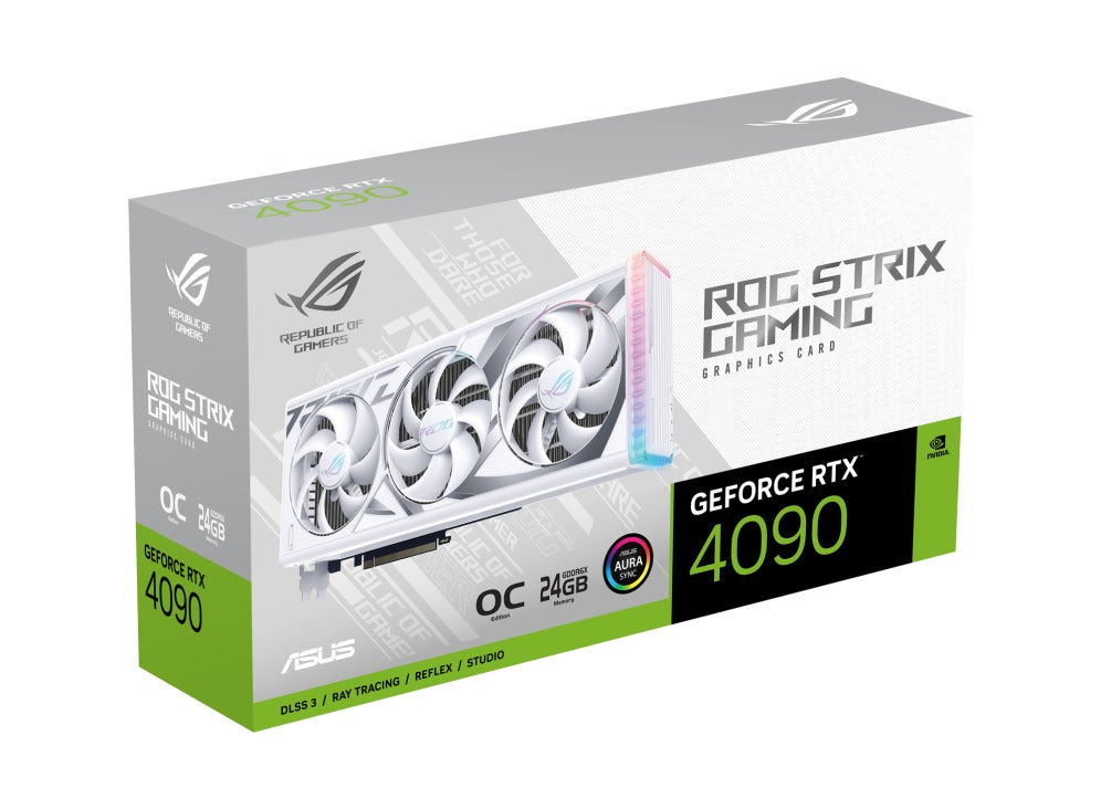 Asus ROG Strix GeForce RTX 4090 O24G Gaming Graphics Card (White)