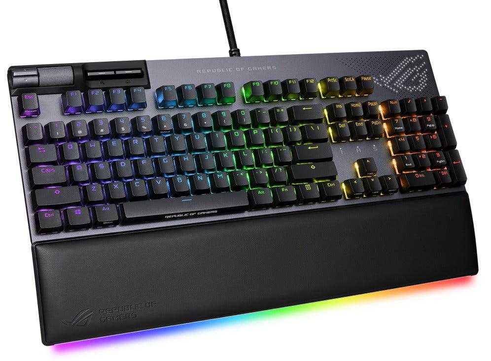 Asus ROG Strix Flare II Animate Mechanical Gaming Keyboard (ROG NX Blue Switch Clicky &Tactile) - DataBlitz