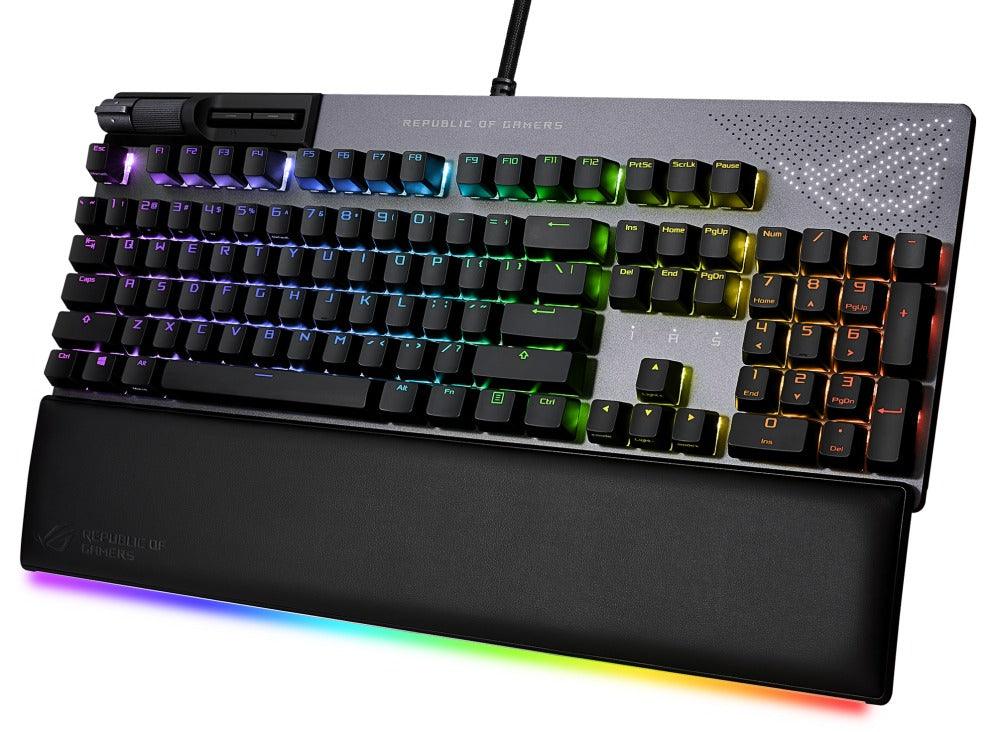 Asus ROG Strix Flare II Animate Mechanical Gaming Keyboard (ROG NX Blue Switch Clicky &Tactile) - DataBlitz