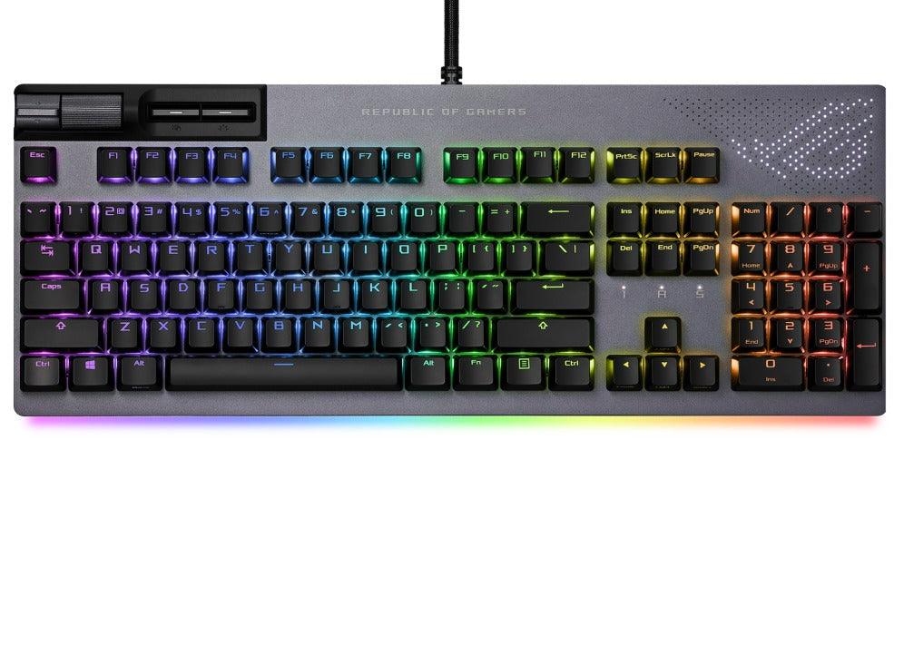 Asus ROG Strix Flare II Animate Mechanical Gaming Keyboard (ROG NX Blue Switch Clicky &Tactile) - DataBlitz