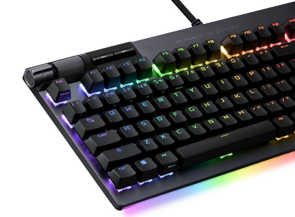 Asus ROG Strix Flare II Animate Mechanical Gaming Keyboard (ROG NX Blue Switch Clicky &Tactile) - DataBlitz