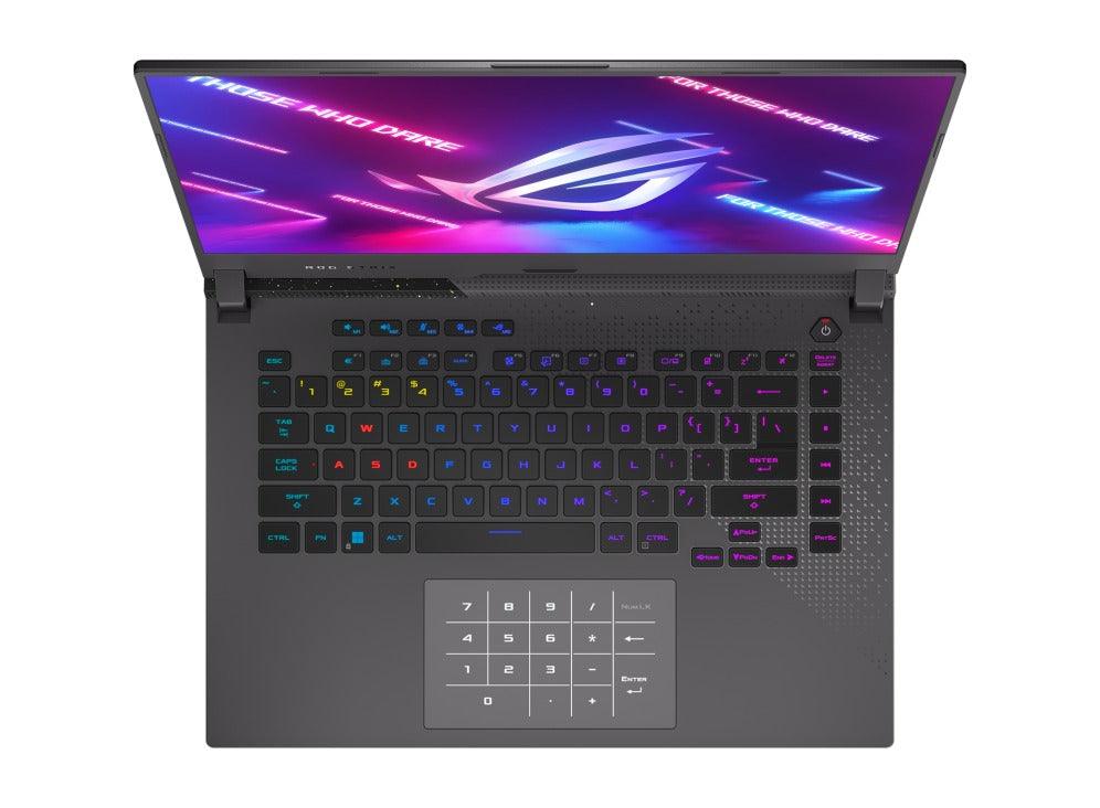 ASUS ROG Strix G15 (2022) G513RM-HF287W Gaming Laptop (Eclipse Gray) | 15.6" FHD | Ryzen™ 7 6800H | 16GB DDR5 | 512 GB SSD | RTX™ 3060 | Windows 11 Home | ROG Backpack | ROG Impact Gaming Mouse | Type-C AC Adapter - DataBlitz