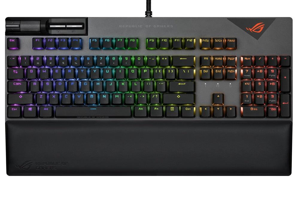 ASUS ROG Strix Flare II Mechanical Gaming Keyboard (ROG NX Blue Switch Clicky & Tactile) - DataBlitz