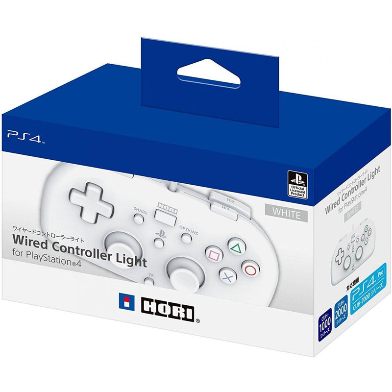 PS4 Hori Wired Controller Light White JPN (PS4-102) - DataBlitz