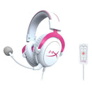 HYPERX CLOUD II GAMING HEADSET  FOR PC/ PS5/ PS4 (PINK WHITE) - DataBlitz