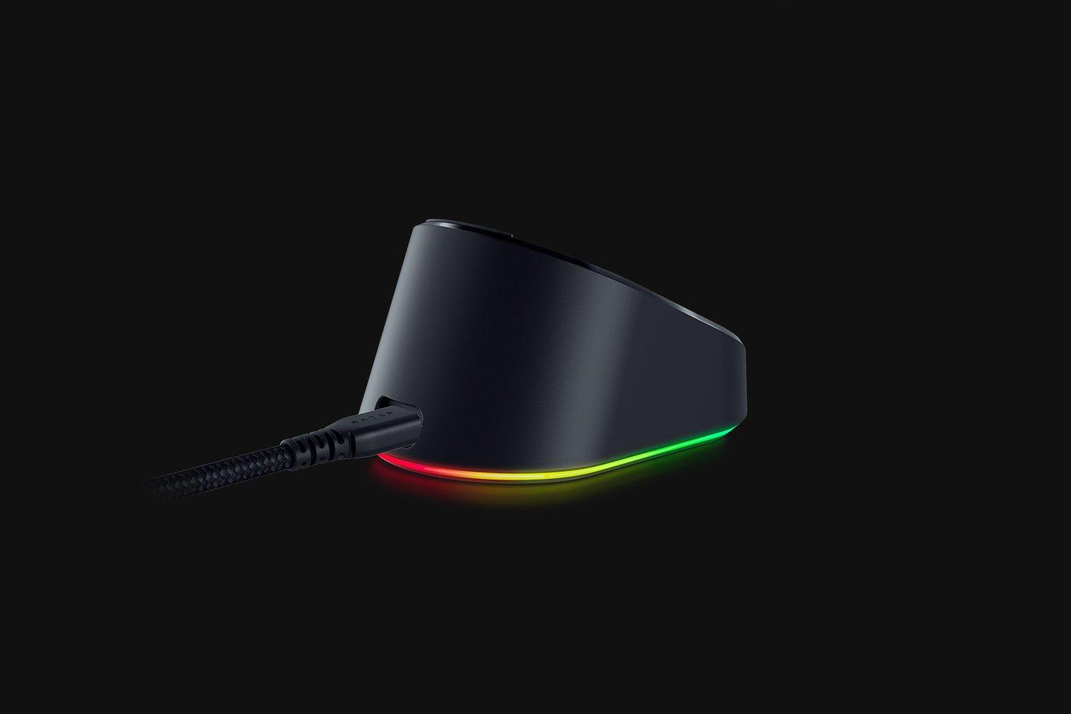 Razer Mouse Dock Pro Wireless Mouse Charging Dock With Integrated 4K Hz Transceiver + Razer Wireless Charging Puck Bundle - DataBlitz