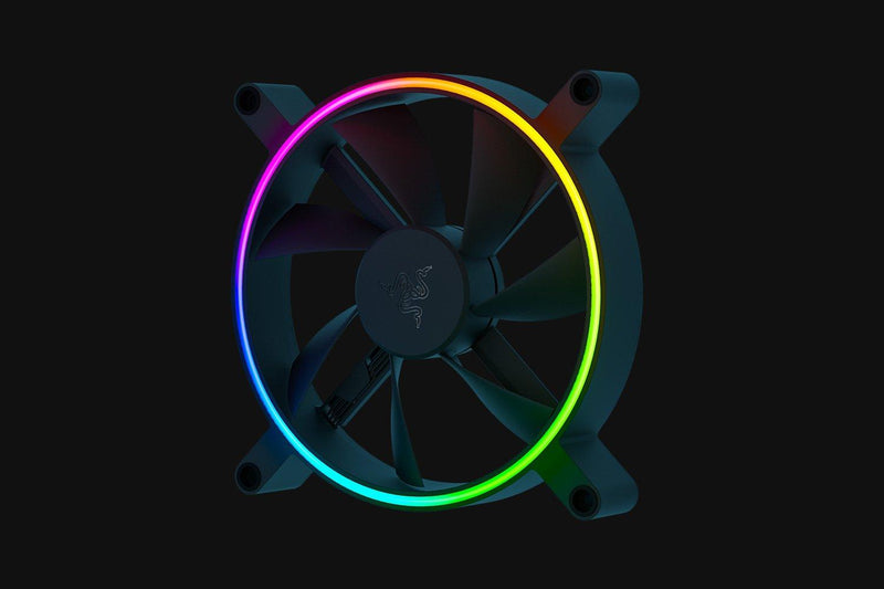 Razer Kunai Chroma 140mm LED PWM ARGB Hydraulic Performance Fan (3 Fans) - DataBlitz