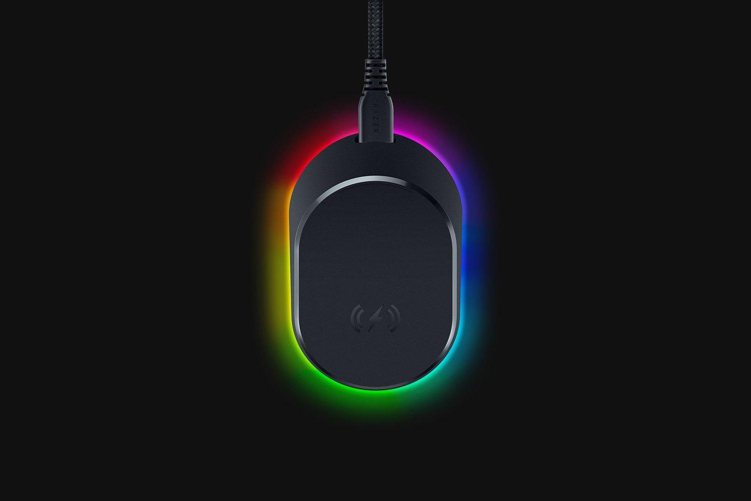 Razer Mouse Dock Pro Wireless Mouse Charging Dock With Integrated 4K Hz Transceiver + Razer Wireless Charging Puck Bundle - DataBlitz