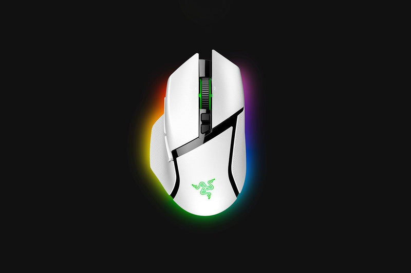 Razer Basilisk V3 Pro Customizable Wireless Ergonomic Gaming Mouse (White Edition) - DataBlitz