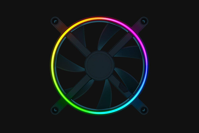 Razer Kunai Chroma 140mm LED PWM ARGB Hydraulic Performance Fan (3 Fans) - DataBlitz