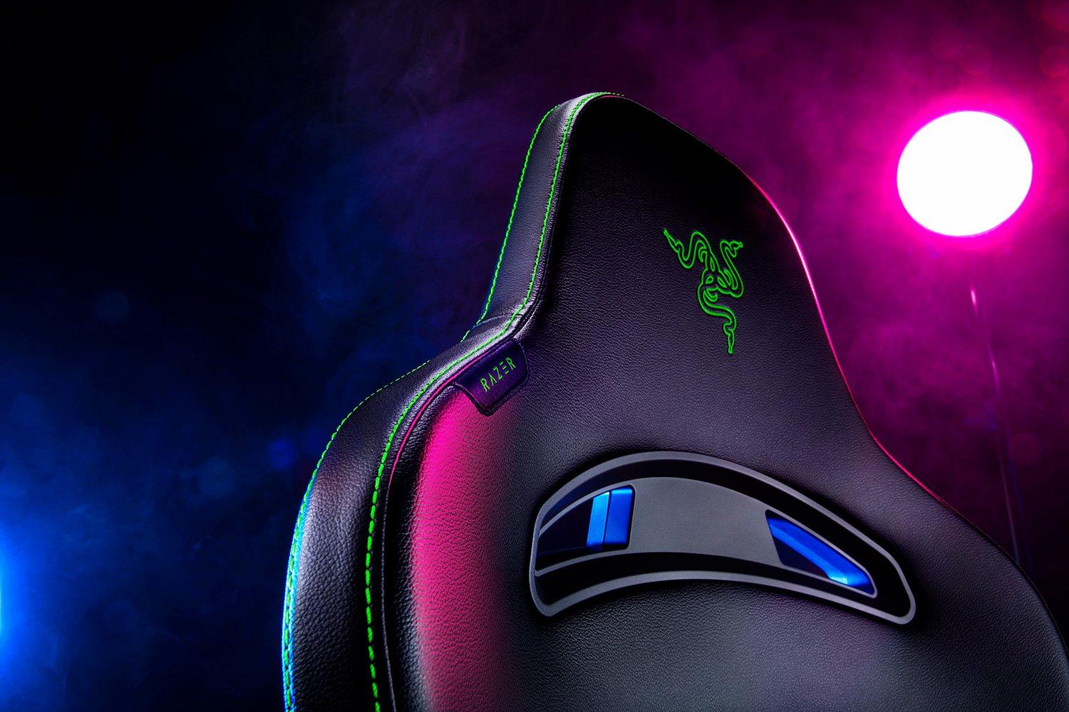 RAZER ENKI X ESSENTIAL GAMING CHAIR FOR ALL DAY COMFORT (BLACK/GREEN) - DataBlitz