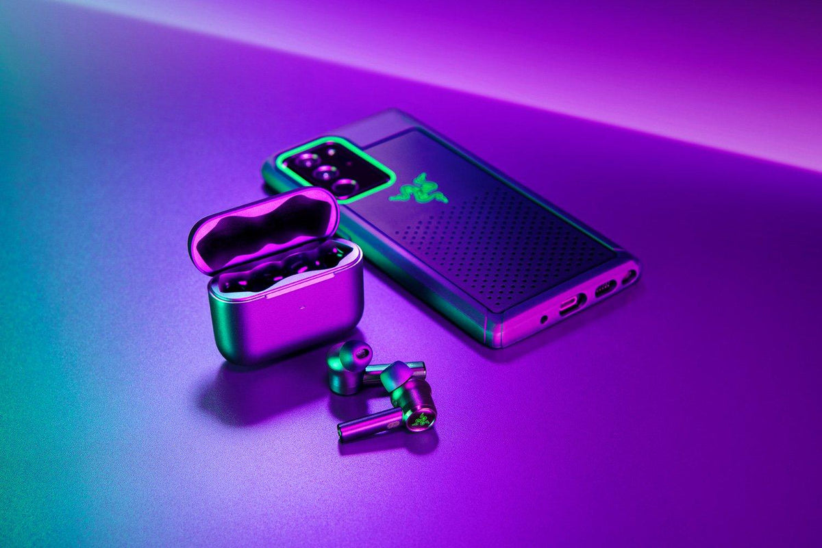 RAZER HAMMERHEAD TRUE WIRELESS PRO + RAZER GAMING NON-SLIP FINGER SLEEVE FOR MOBILE GAMING (2-PIECE PACK) BUNDLE - DataBlitz