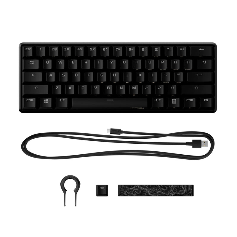 Hyperx Alloy Origins 60 RGB Mechanical Gaming Keyboard (Black) (Aqua Tactile Switch) - DataBlitz