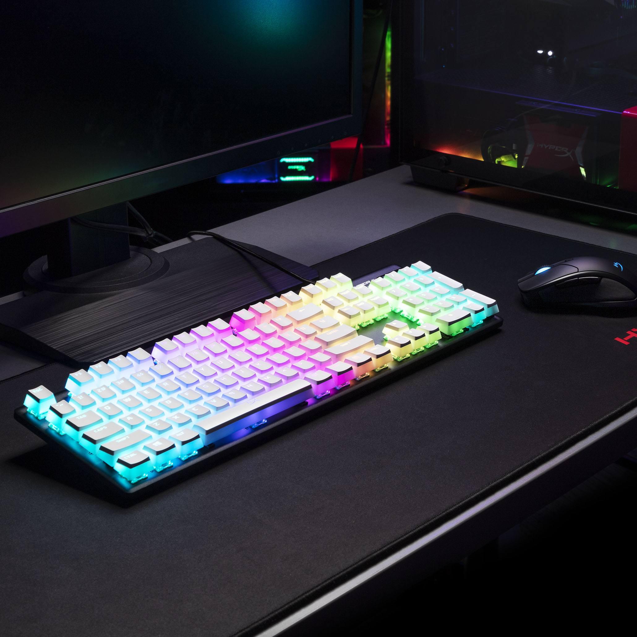 HYPERX PUDDING KEYCAPS DOUBLE SHOT PBT (WHITE) - DataBlitz
