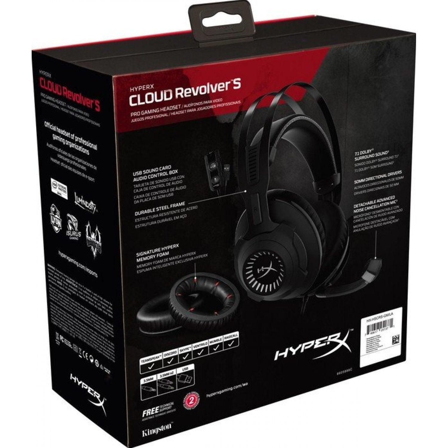 DATABLITZ ECOMMERCE HYPERX CLOUD REVOLVER S PRO GAMING HEADSET