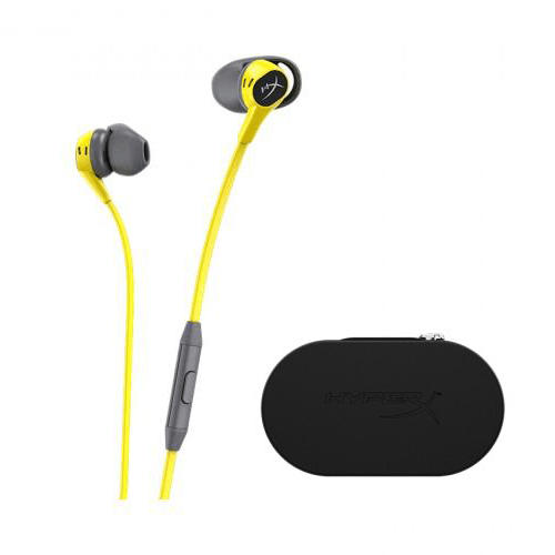 HyperX Cloud Earbuds Gaming Headphones With Mic (Yellow Edition) - DataBlitz