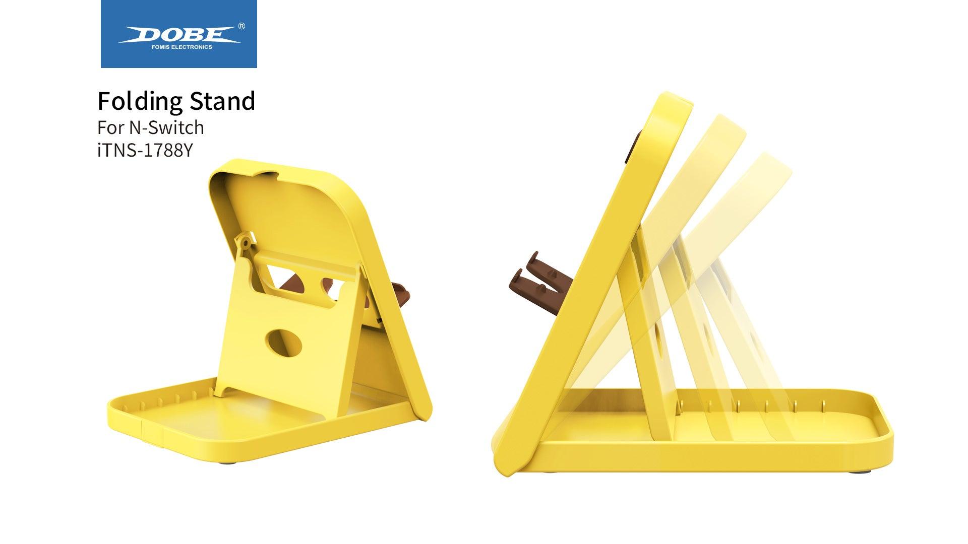 DOBE NSW FOLDING STAND FOR SWITCH/ SWITCH LITE/ SWITCH OLED YELLOW (TNS-1788) - DataBlitz