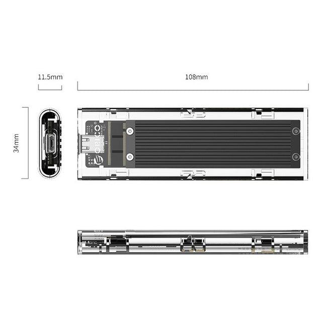 ORICO NVME M.2 SSD Enclosure (Black) (TCM2-C3) - DataBlitz