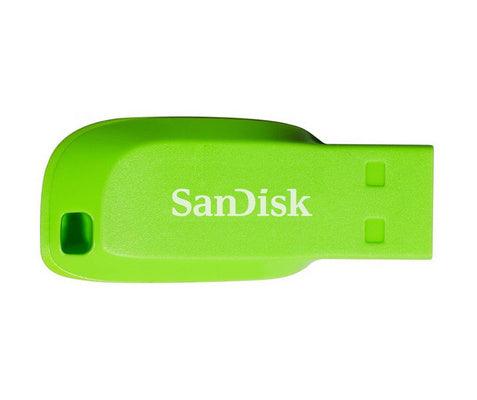 SANDISK CRUZER BLADE USB FLASH DRIVE 16GB (GREEN) - DataBlitz