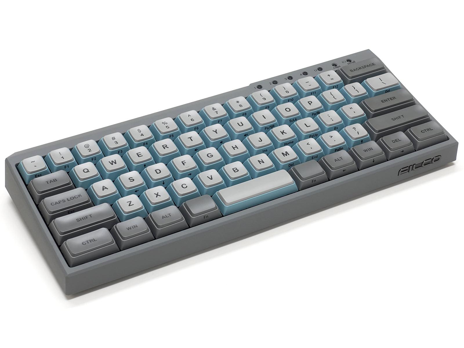FILCO MAJESTOUCH MINILA-R CONVERTIBLE DOUBLE SHOT PBT 63 US ASCII MECHANICAL KEYBOARD SKY GRAY (MX RED SWITCH) (FFBTR63MRL/ESG) - DataBlitz