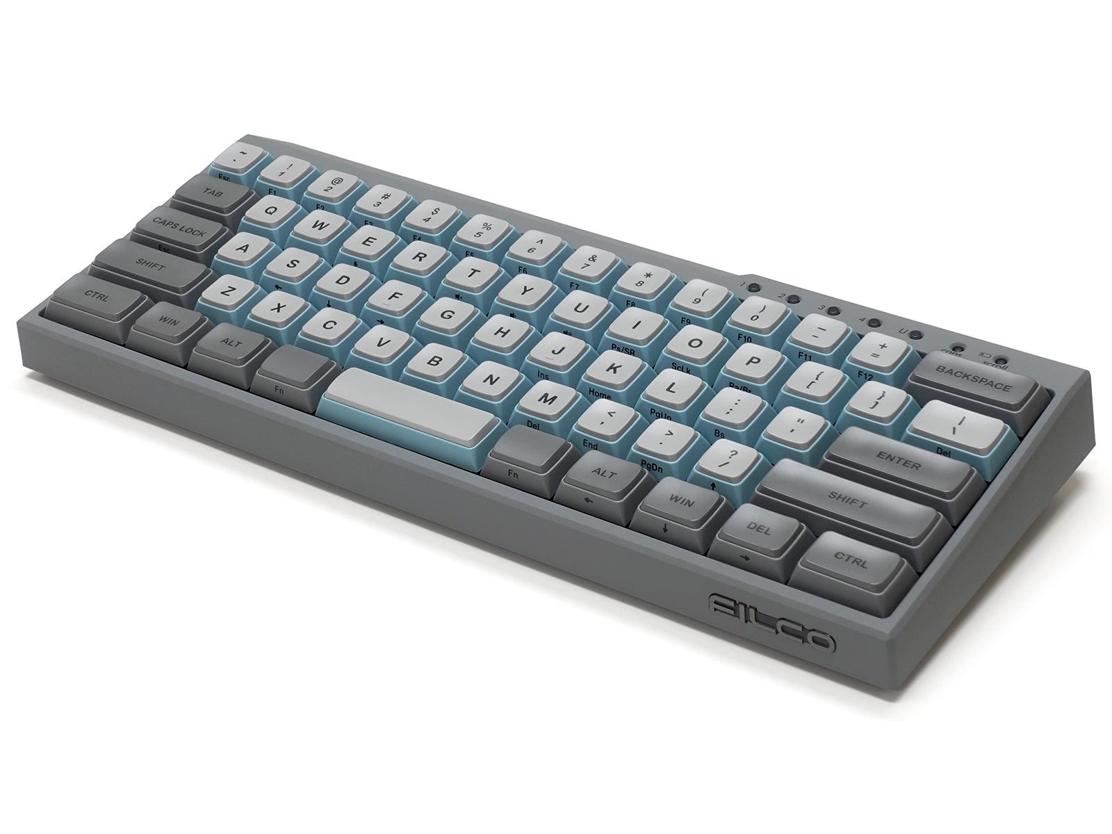 FILCO MAJESTOUCH MINILA-R CONVERTIBLE DOUBLE SHOT PBT 63 US ASCII MECHANICAL KEYBOARD SKY GRAY (MX RED SWITCH) (FFBTR63MRL/ESG) - DataBlitz