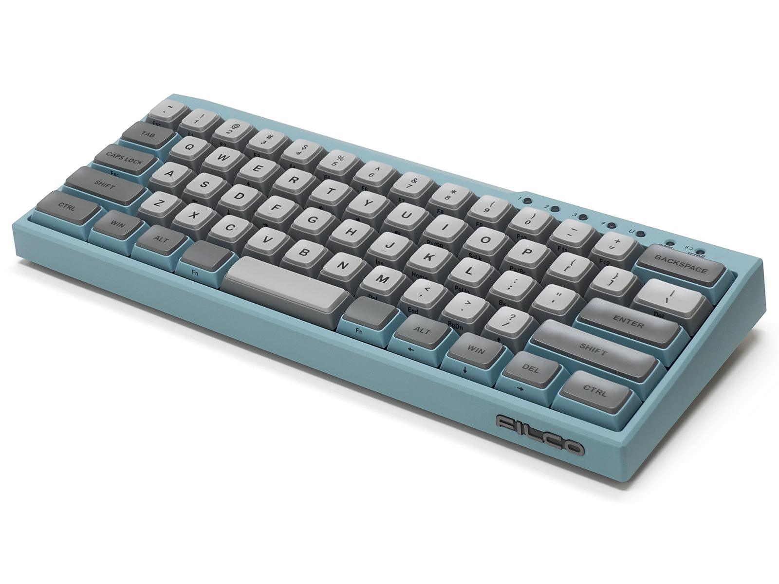 FILCO MAJESTOUCH MINILA-R CONVERTIBLE DOUBLE SHOT PBT 63 US ASCII MECHANICAL KEYBOARD ASAGI (MX RED SWITCH) (FFBTR63MRL/EAG) - DataBlitz