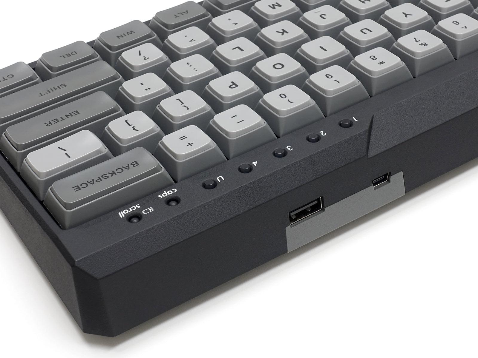 FILCO MAJESTOUCH MINILA-R CONVERTIBLE DOUBLE SHOT PBT 63 US ASCII MECHANICAL KEYBOARD MATTE BLACK (MX BLUE SWITCH) (FFBTR63MC/EMB) - DataBlitz