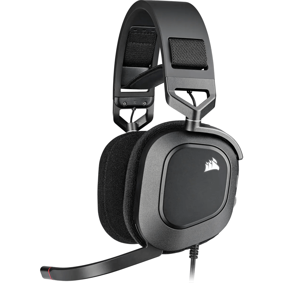 Corsair HS80 RGB USB Premium Wired Gaming Headset With 7.1 Surround Sound (Carbon) - DataBlitz