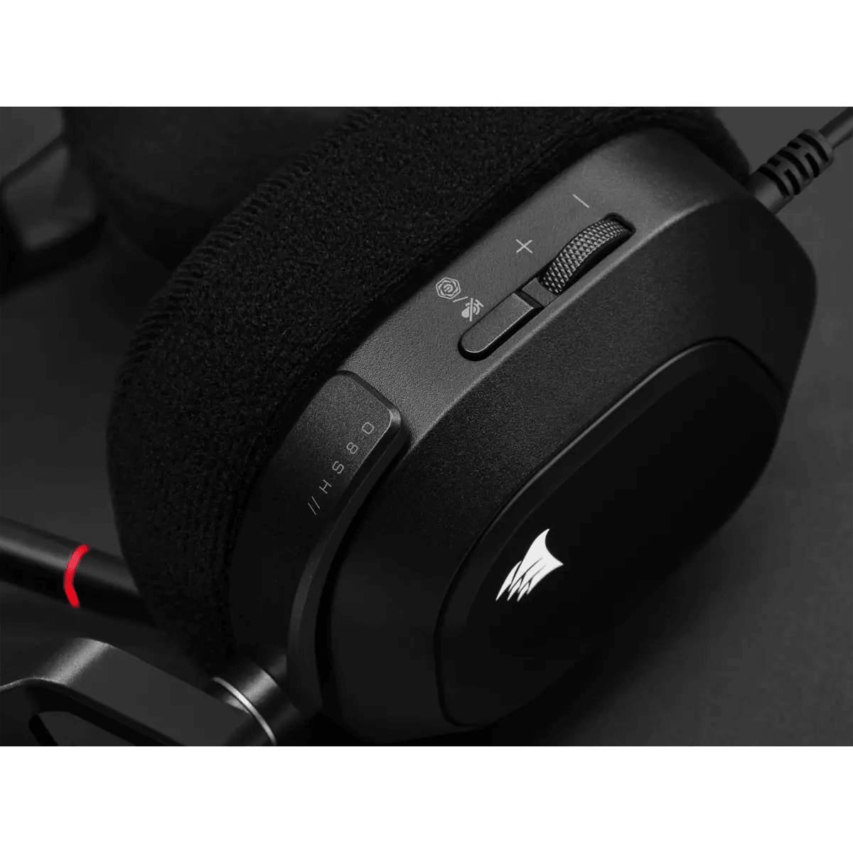 Corsair HS80 RGB USB Premium Wired Gaming Headset With 7.1 Surround Sound (Carbon) - DataBlitz