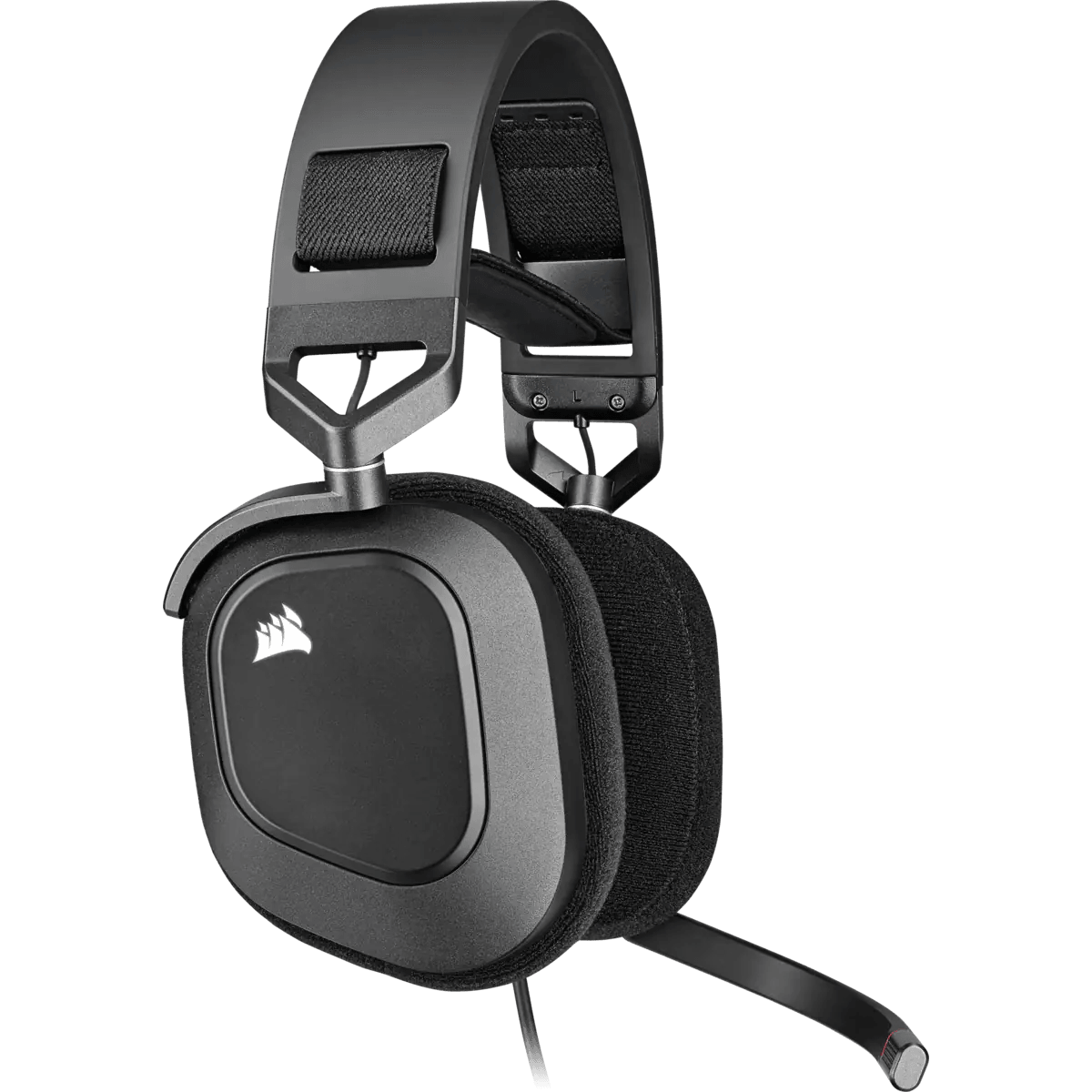 Corsair HS80 RGB USB Premium Wired Gaming Headset With 7.1 Surround Sound (Carbon) - DataBlitz